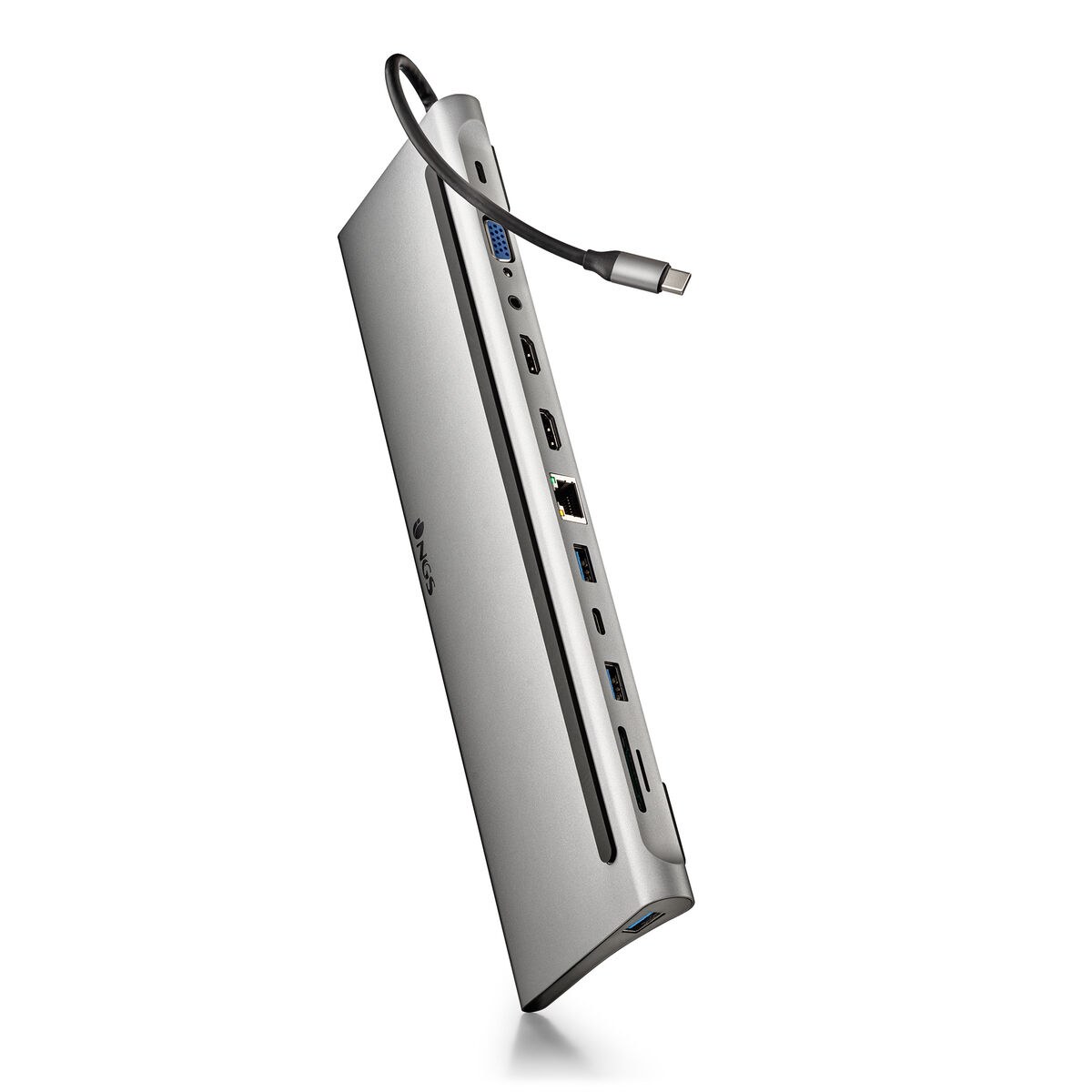 USB-разветвитель WONDERDOCK12 Серый Серебристый