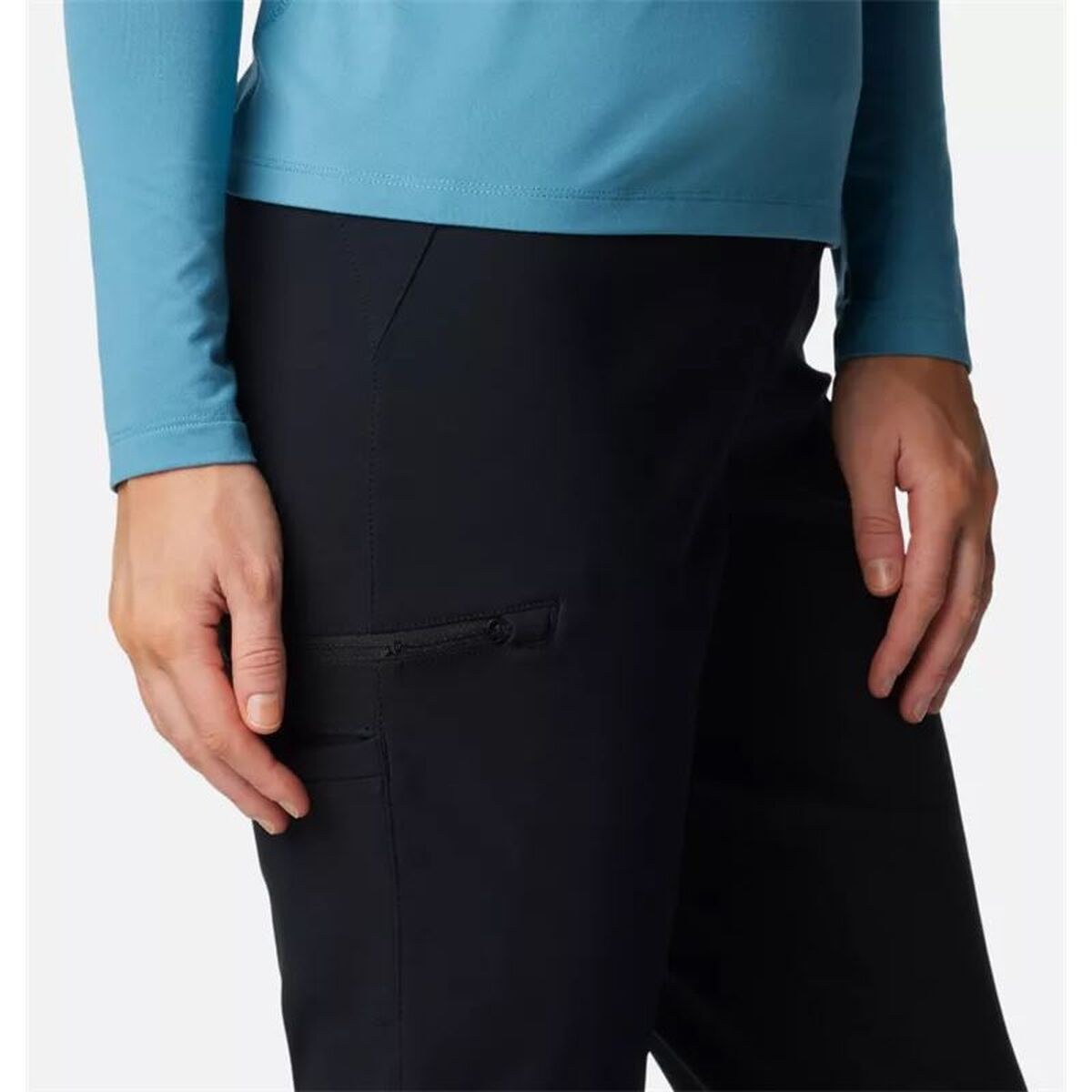 Long Sports Trousers Back Beauty™ High-Rise Black Lady