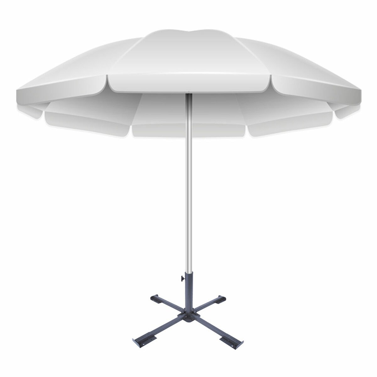 Base for beach umbrella 86 x 34 x 86 cm Black Metal (2 Units)