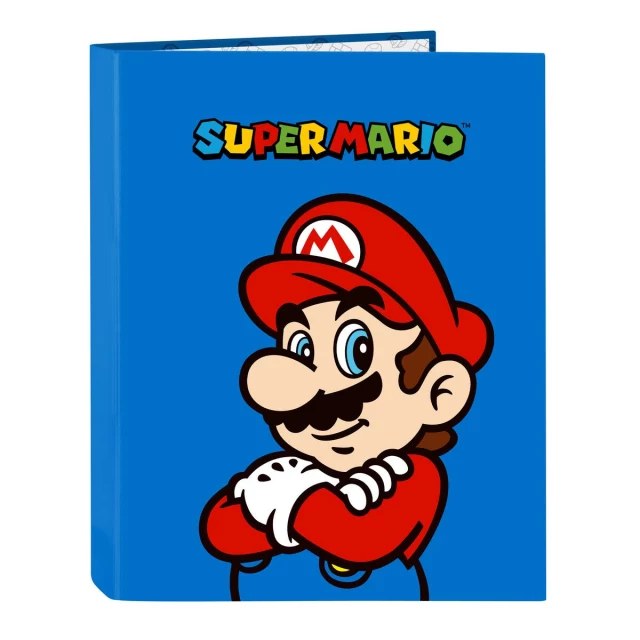 Ring binder Play Blue Red A4 26.5 x 33 x 4 cm