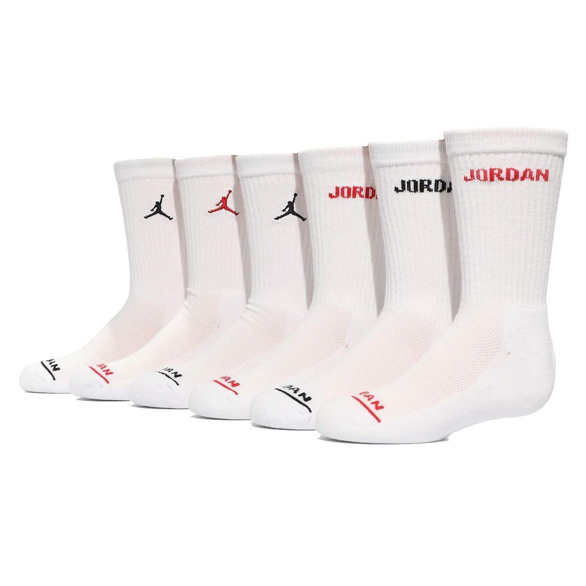 Спортивные носки JHB LEGEND CREW 6PK BJ0343 001 Белый Детский 6 штук