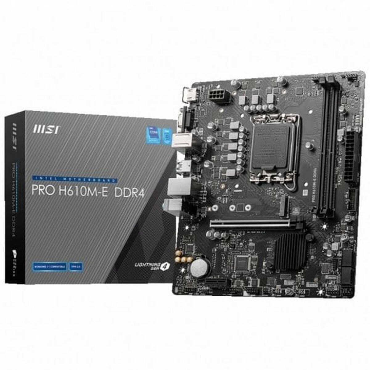 Материнская плата PRO H610M-E DDR4 H610 LGA 1700 DDR4 mATX