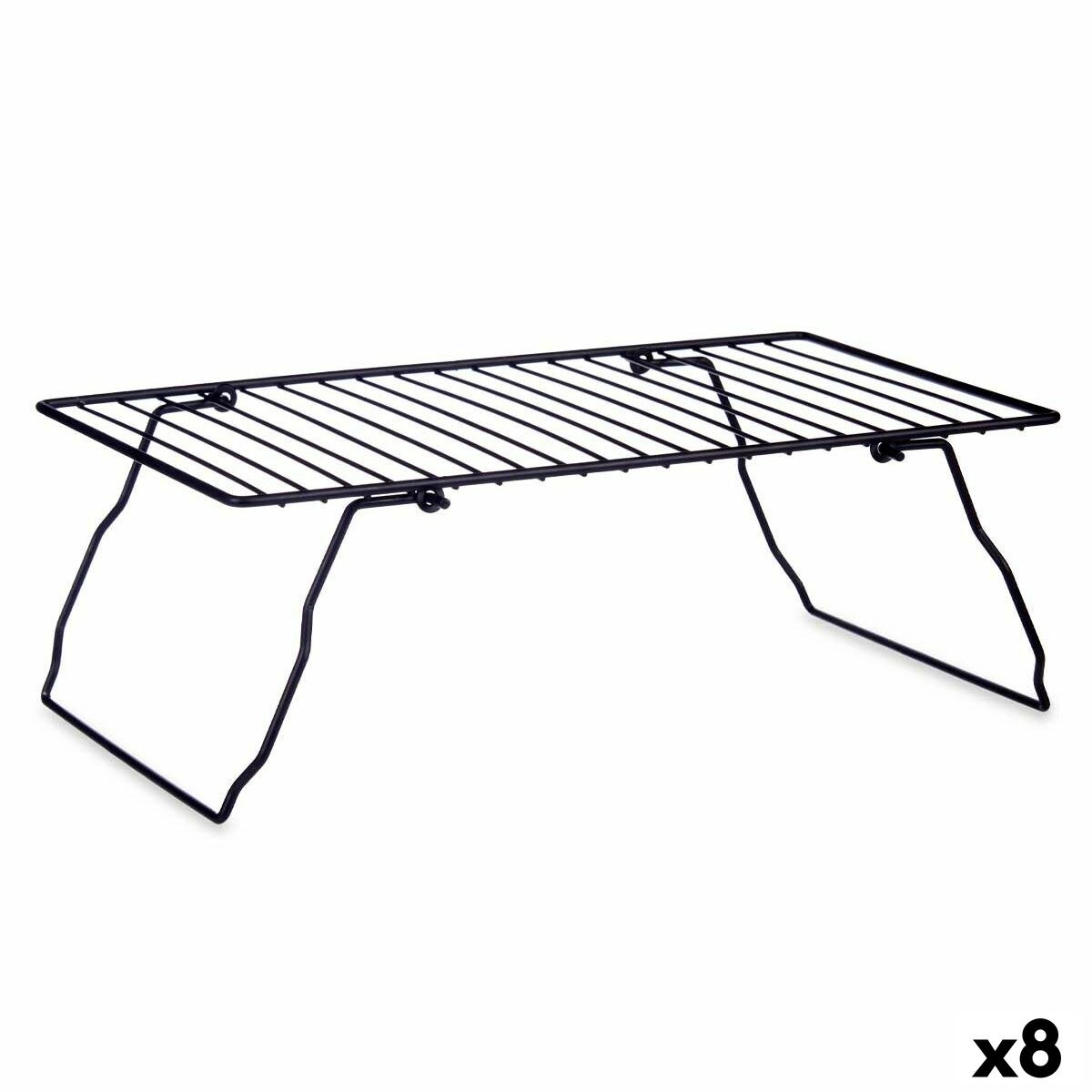 Складная полка Чёрный 37.5 x 23 x 13 cm 37 x 3,5 x 23,5 cm 37,5 x 3,5 x 24 cm 24 x 37,5 x 24,5 cm (8 штук)