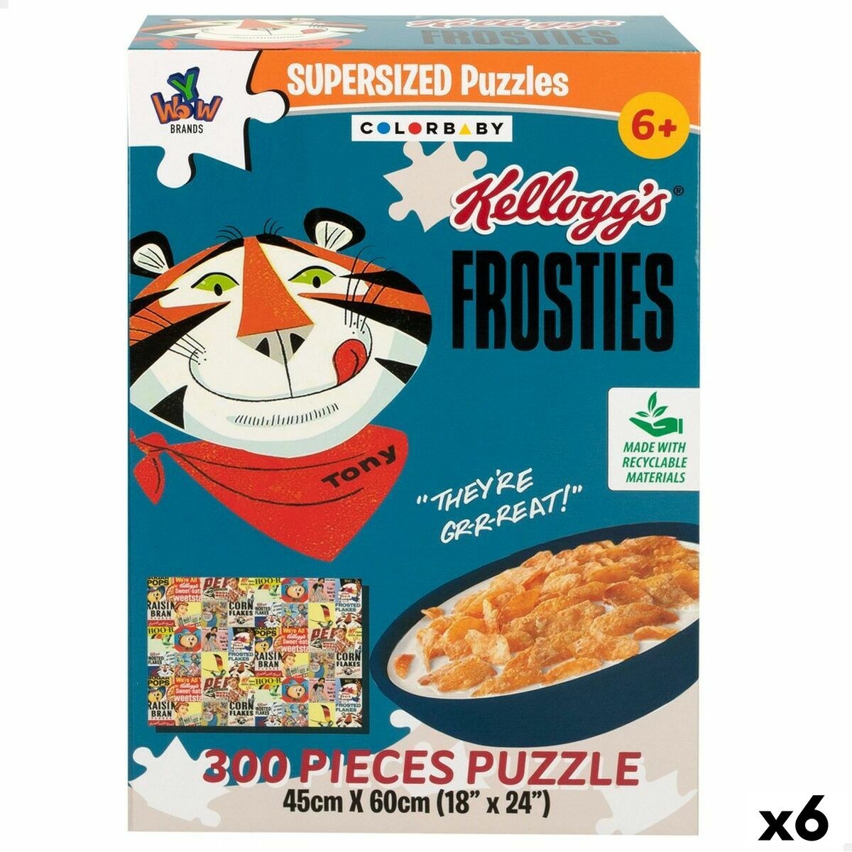 Головоломка Kellogg's Frosties 300 Предметы 6 штук 60 x 45 x 0,1 cm