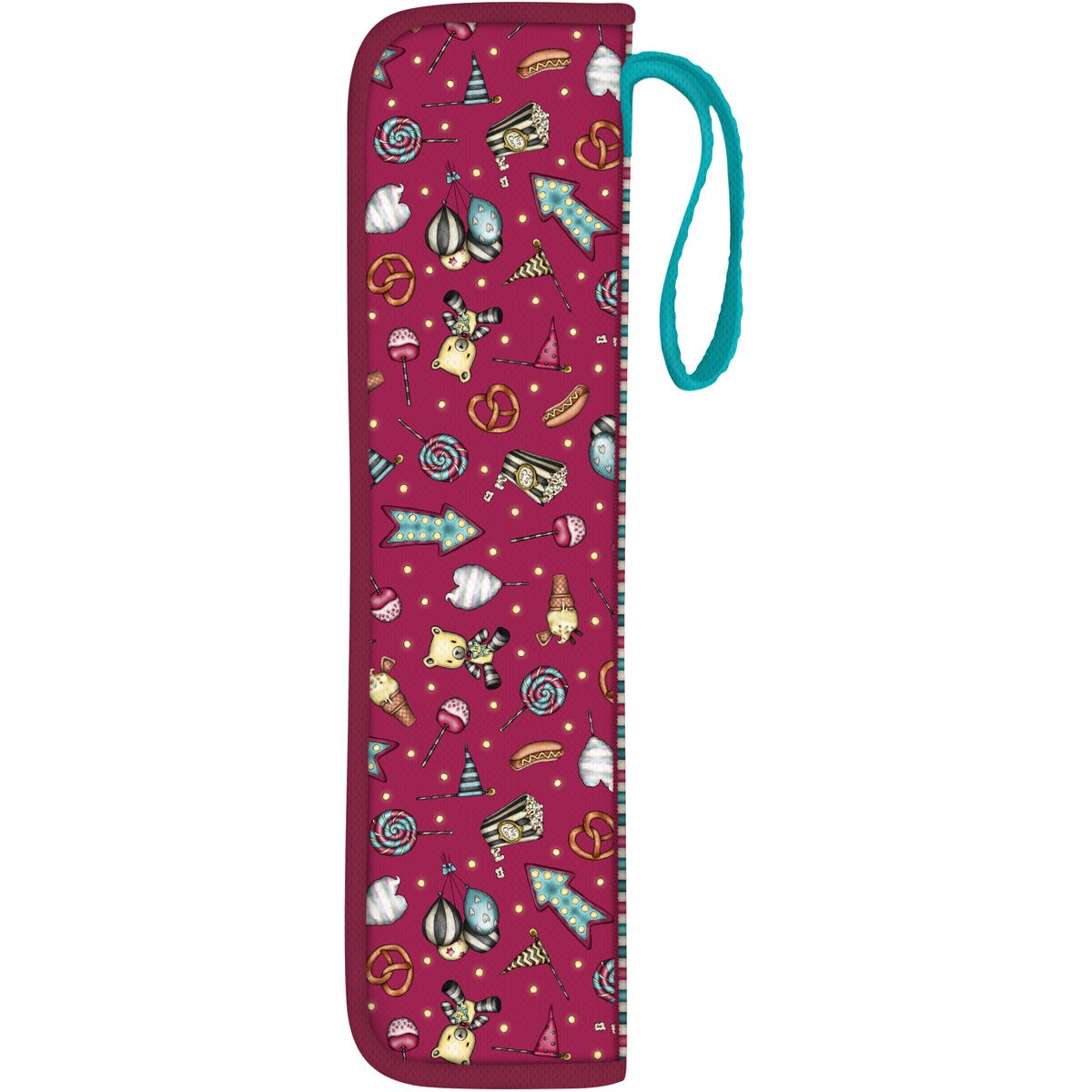 Держатель флейты Fireworks Тёмно Бордовый 10 x 36 x 2.5 cm