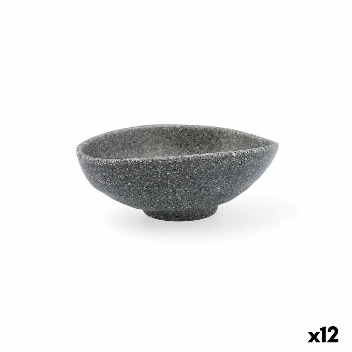 Snack Bowl Lonja Grey Plastic (12 Units)