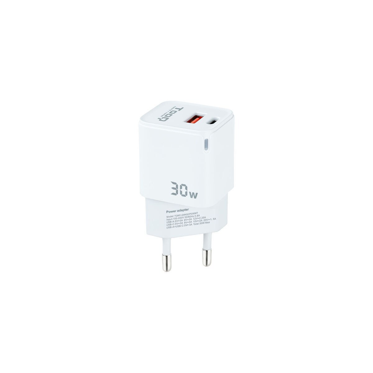 Сетевое зарядное устройство TQWC-GANQCPD30WT Белый 30 W