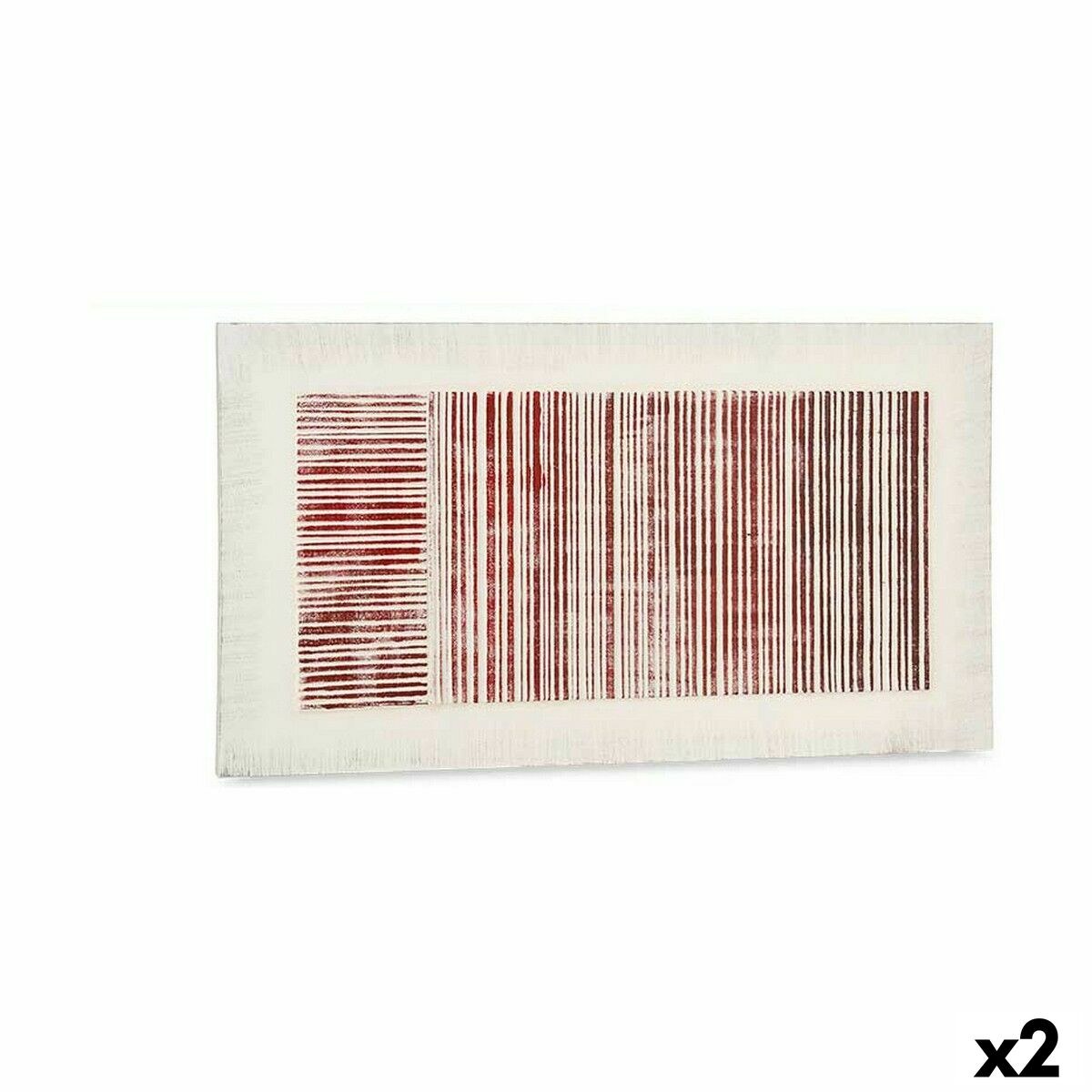 Полотно Белый Розовый Лучи С облегчением 110 x 60 x 2,5 cm (2 штук)