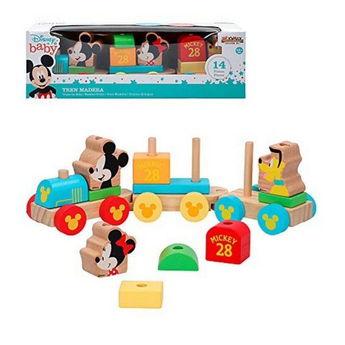 Поезд Mickey & Minnie 14 pcs 34 cm 34 x 10 x 7,5 cm