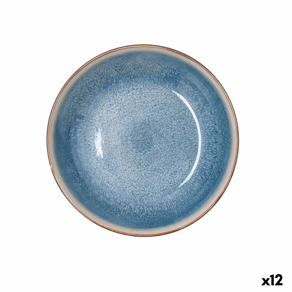 Deep Plate Aura White Ceramic Ø 20 cm (12 Units)