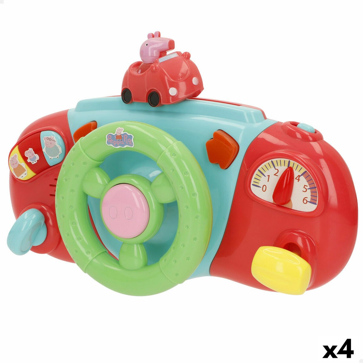 Steering Wheel for Pushchair 26 x 17 x 7 cm (4 Units)