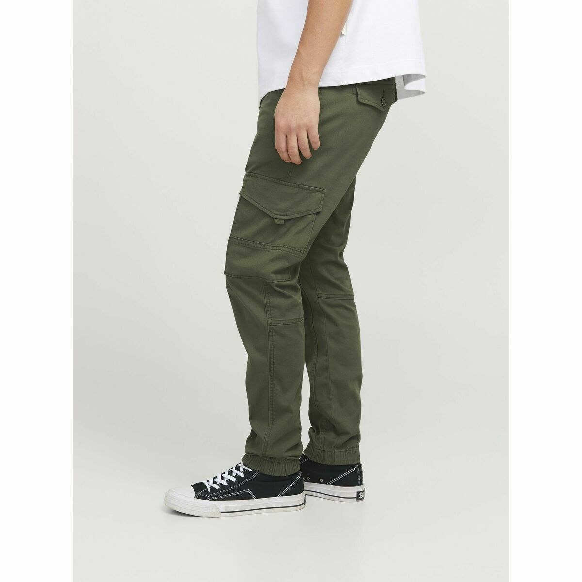 Trousers JPSTPAUL FLAKE CARGO 12141844 Green