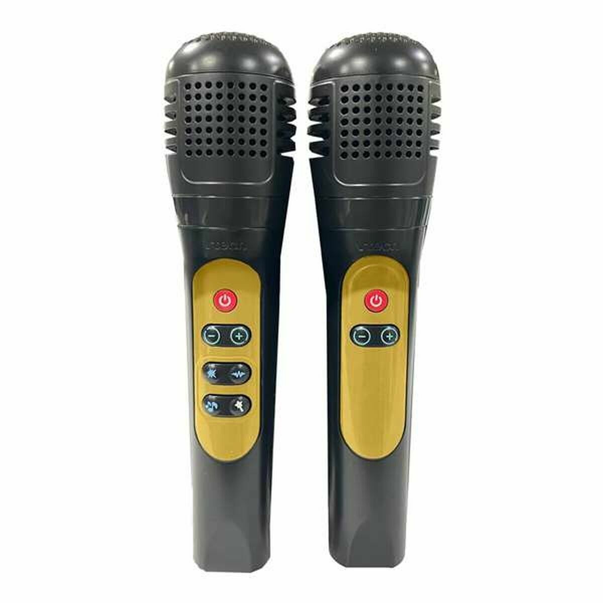 Bluetooth Speaker with Karaoke Microphone Duo Golden edition