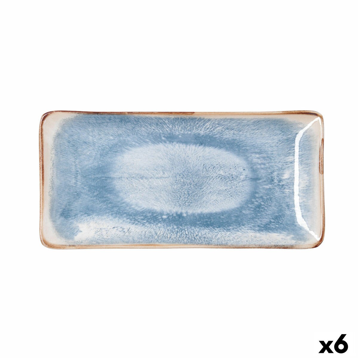 Snack tray Aura White 25 x 12 cm (6 Units)