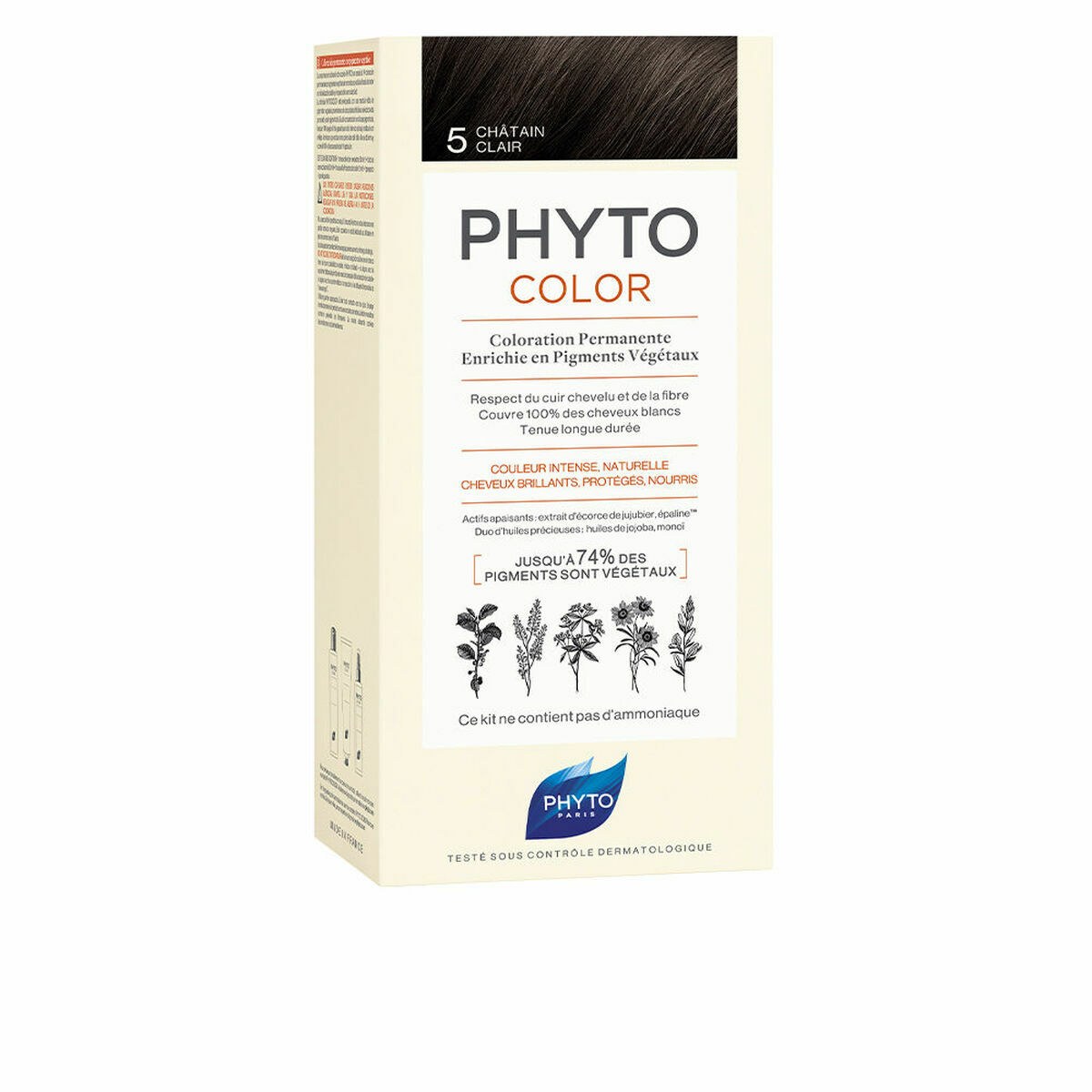 Перманентный краска Phytocolor 5-castaño claro Nº 5-Castano Claro