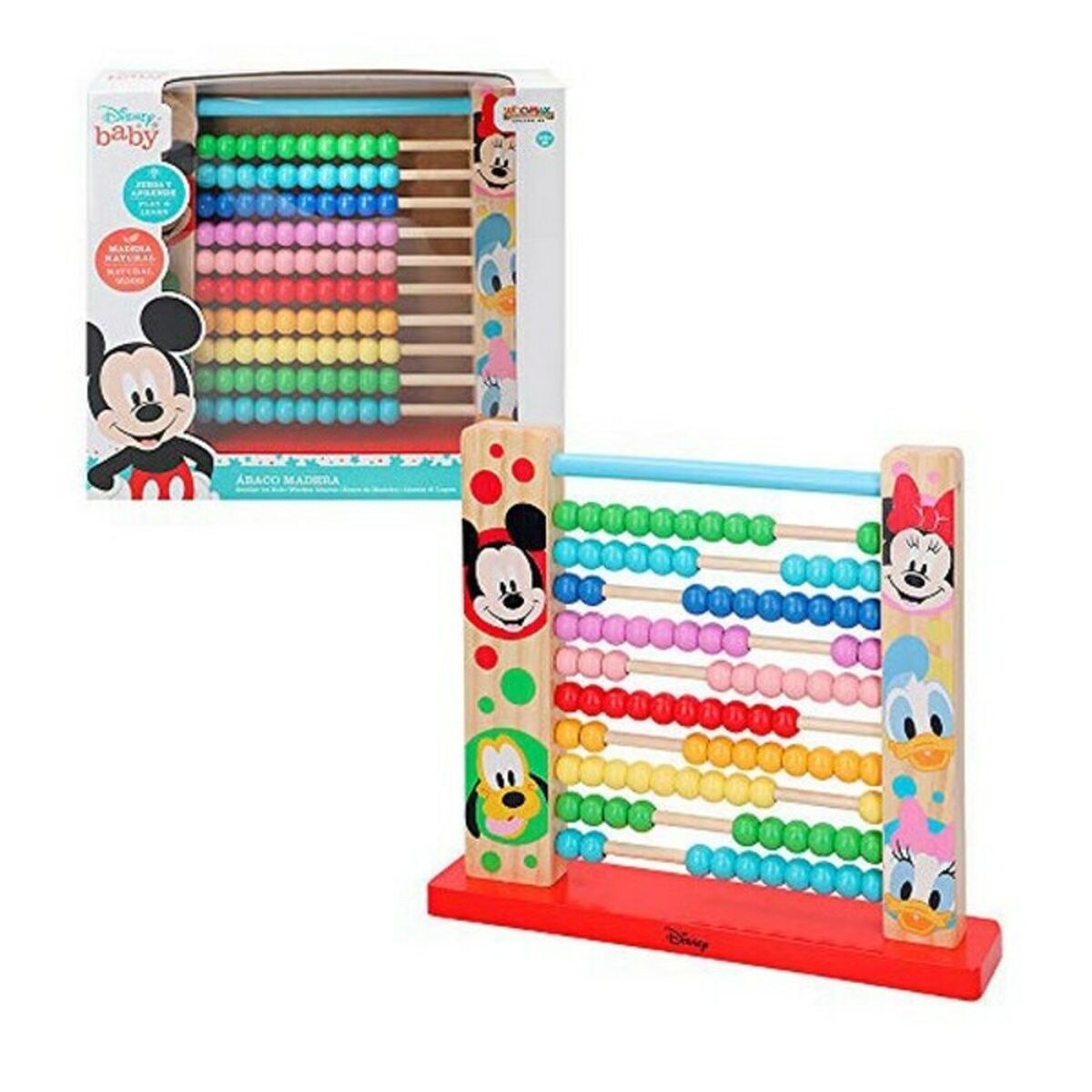 Деревянные счеты Mickey & Minnie + 12 Months