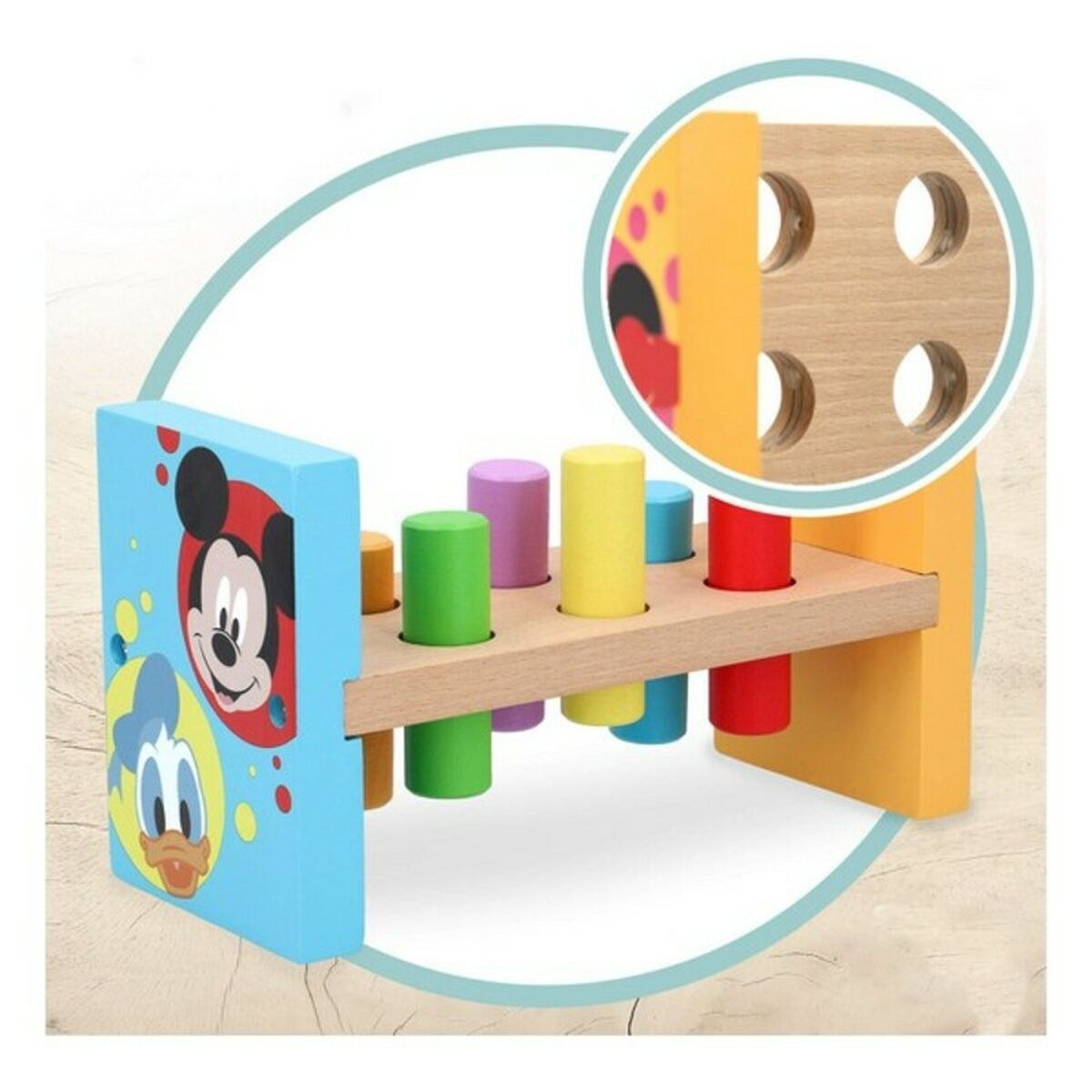 Деревянная игра молоток (8 pcs)