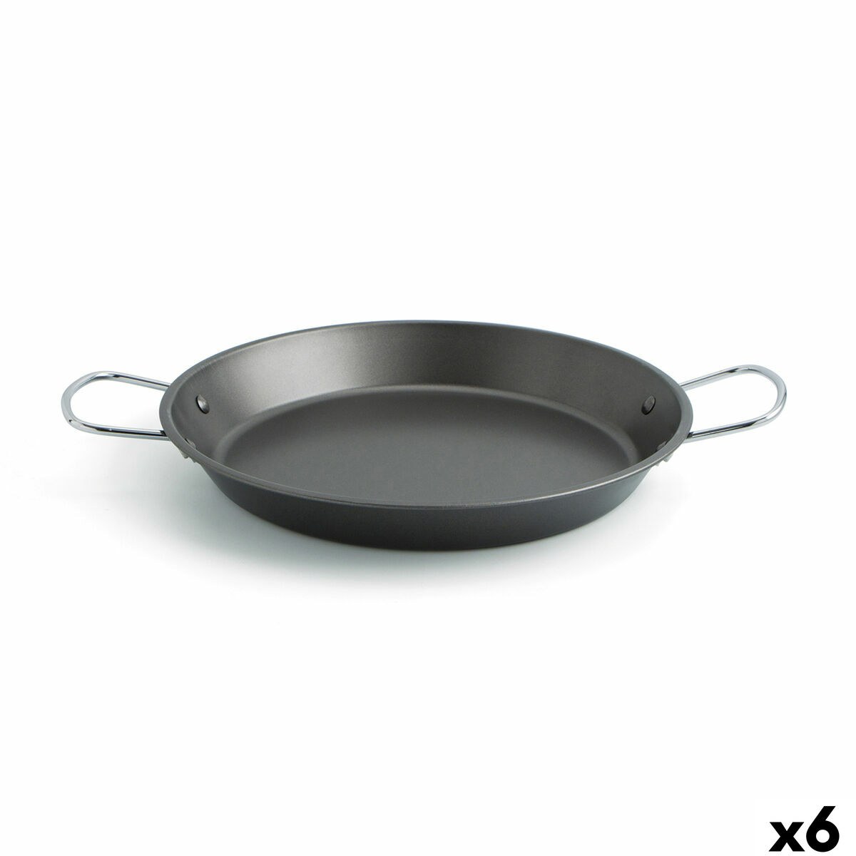 Pan Senia Чёрный Металл Сталь Ø 32 cm (6 штук)
