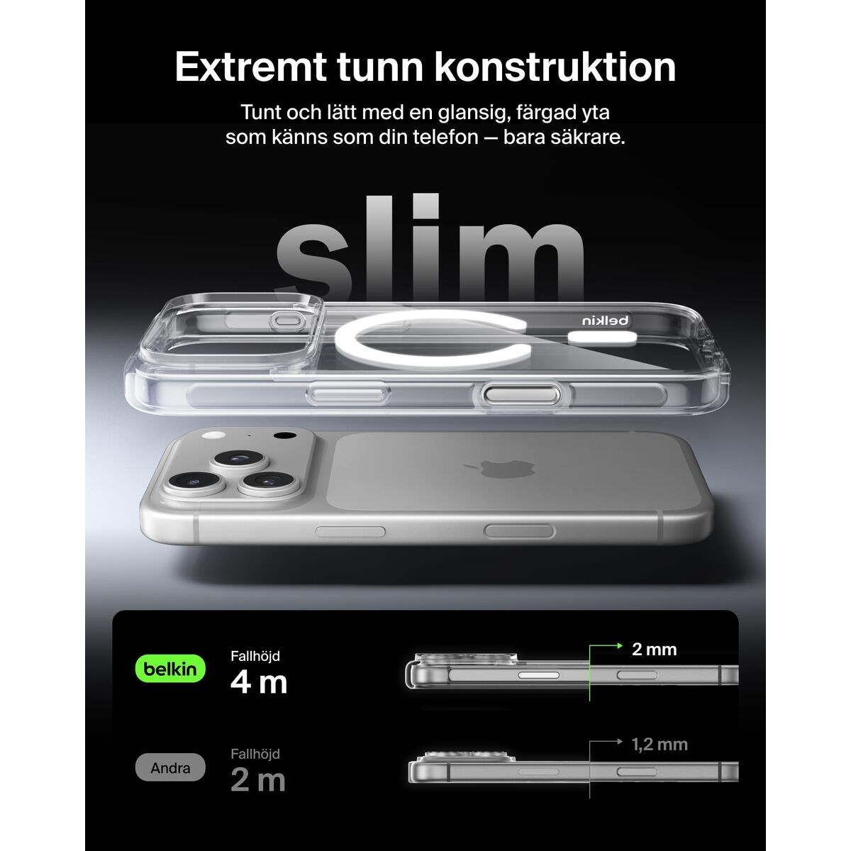 Mobile cover iPhone 17 Pro Transparent