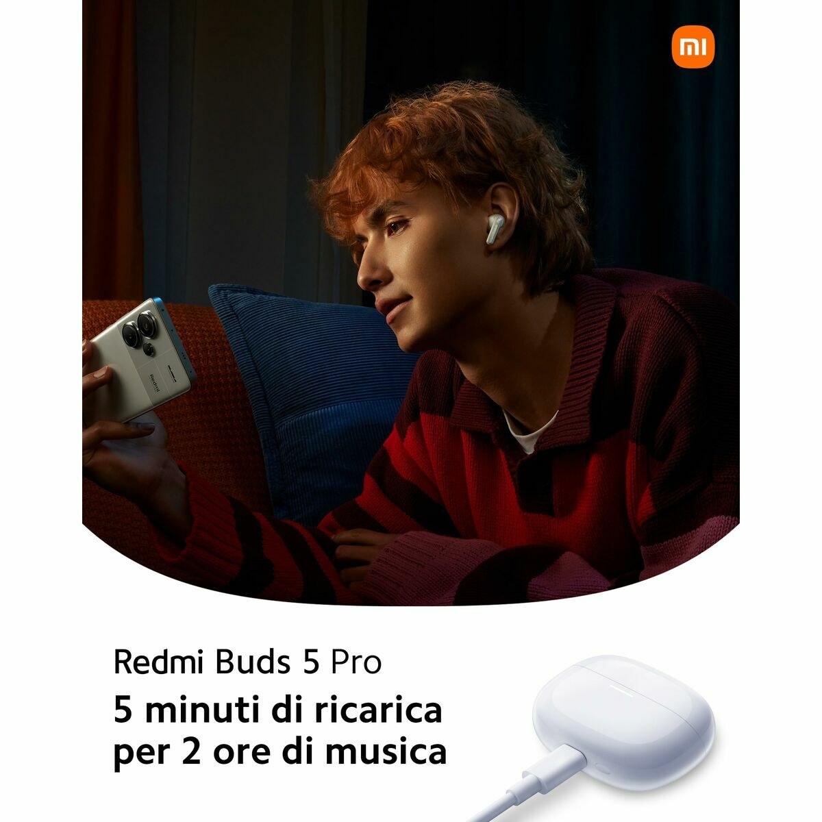 Bluetooth-наушники Redmi Buds 5 Pro Белый