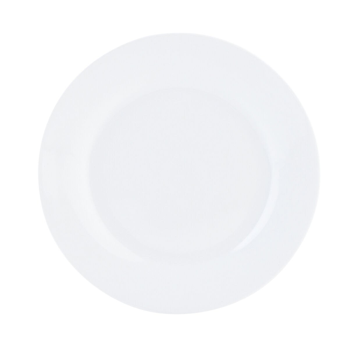 Flat Plate Basic White Ceramic 23 cm (12 Units)