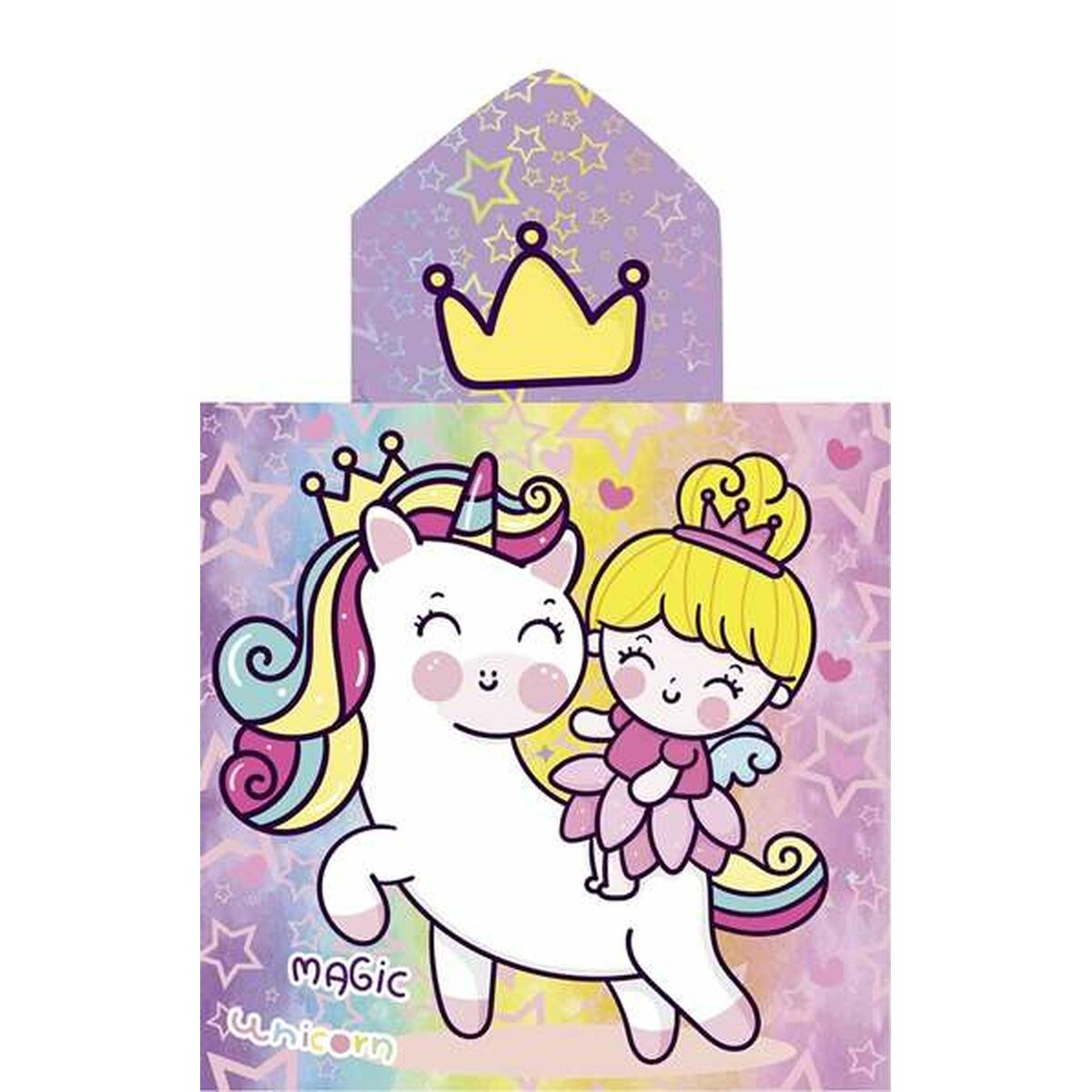 Пончо-полотенце с капюшоном Unicornprins 60 x 120 cm