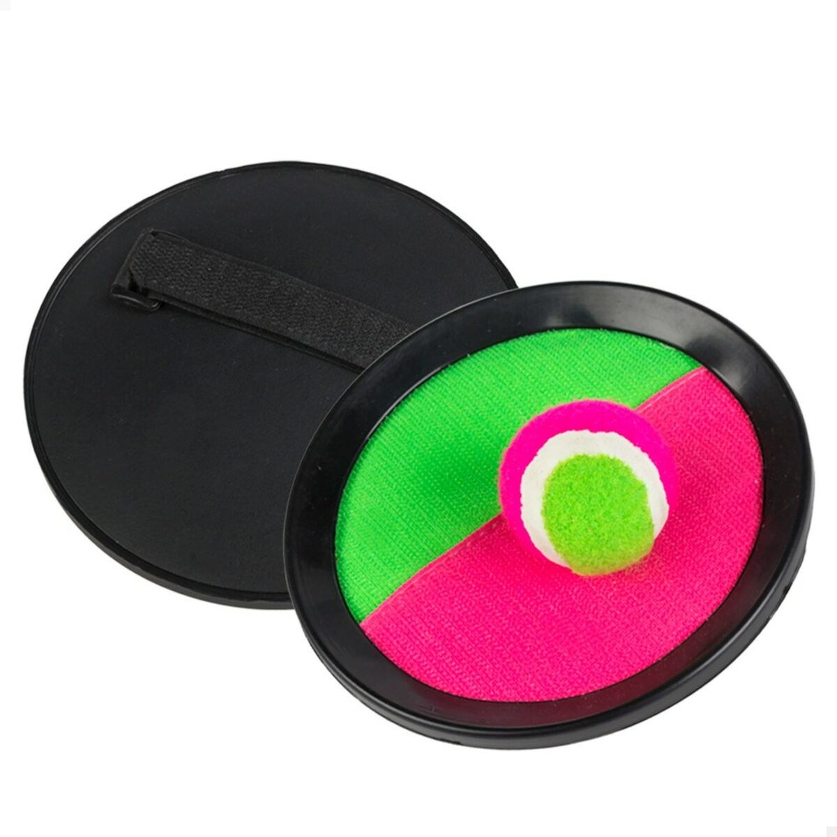 Beach Toy Catch Ball 20 x 2 x 20 cm Velcro (12 Units)