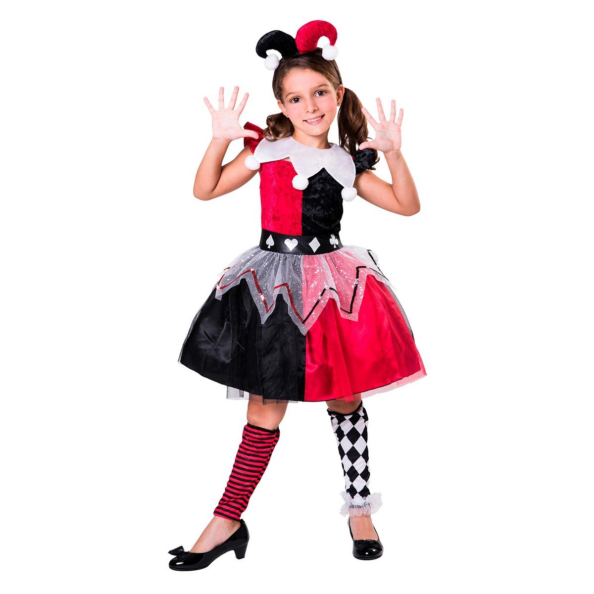 Costume for Children Harlequin 5-6 Years Red