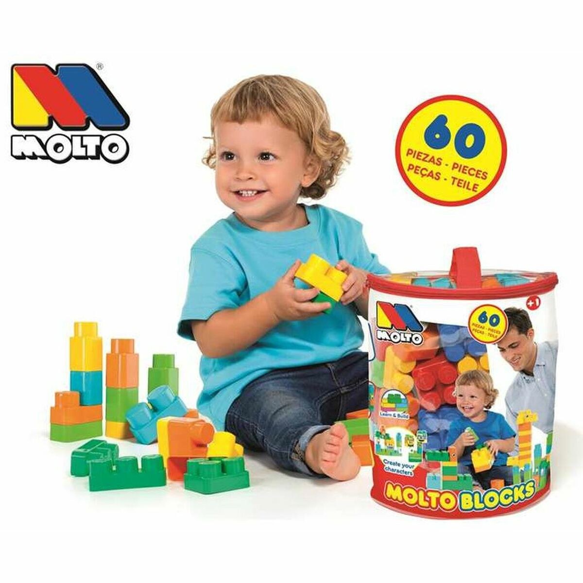 Конструкторский набор в банке Blocks (60 pcs)