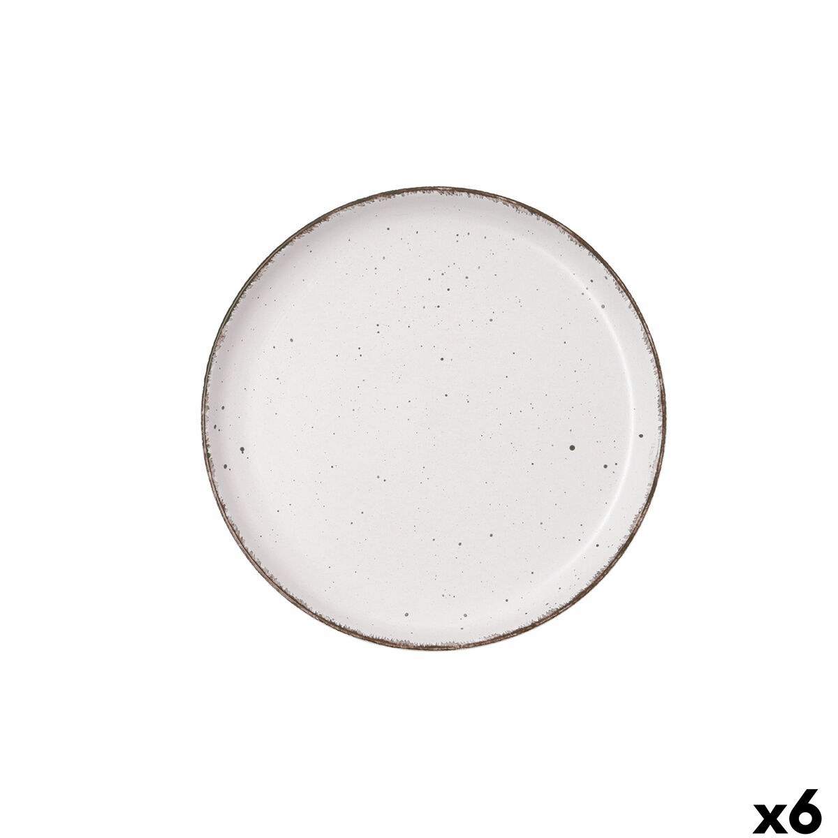 Dessert dish Duna Beige Ceramic 20 x 2,5 cm (6 Units)