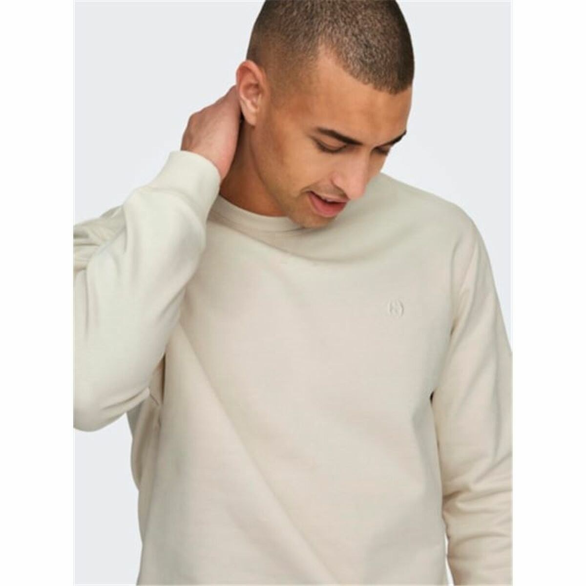 Толстовка без капюшона мужская Onsdan Unshed Reg Crew Neck Белый