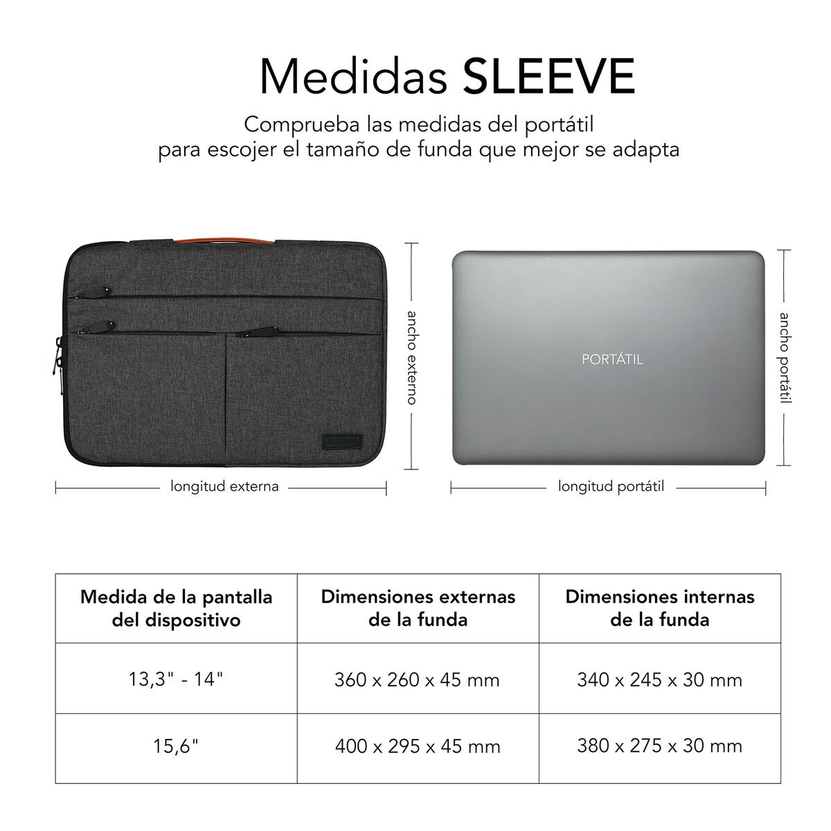 Laptop Case SUBLSAP36050 Grey