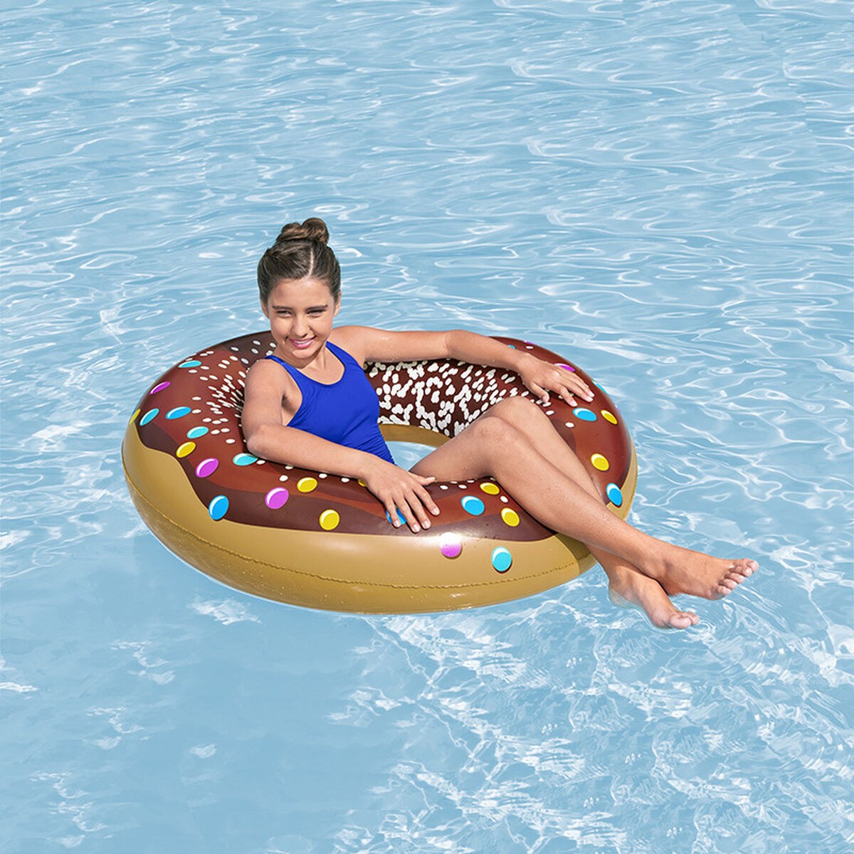 Inflatable Float Donut Ø 107 cm Multicolour