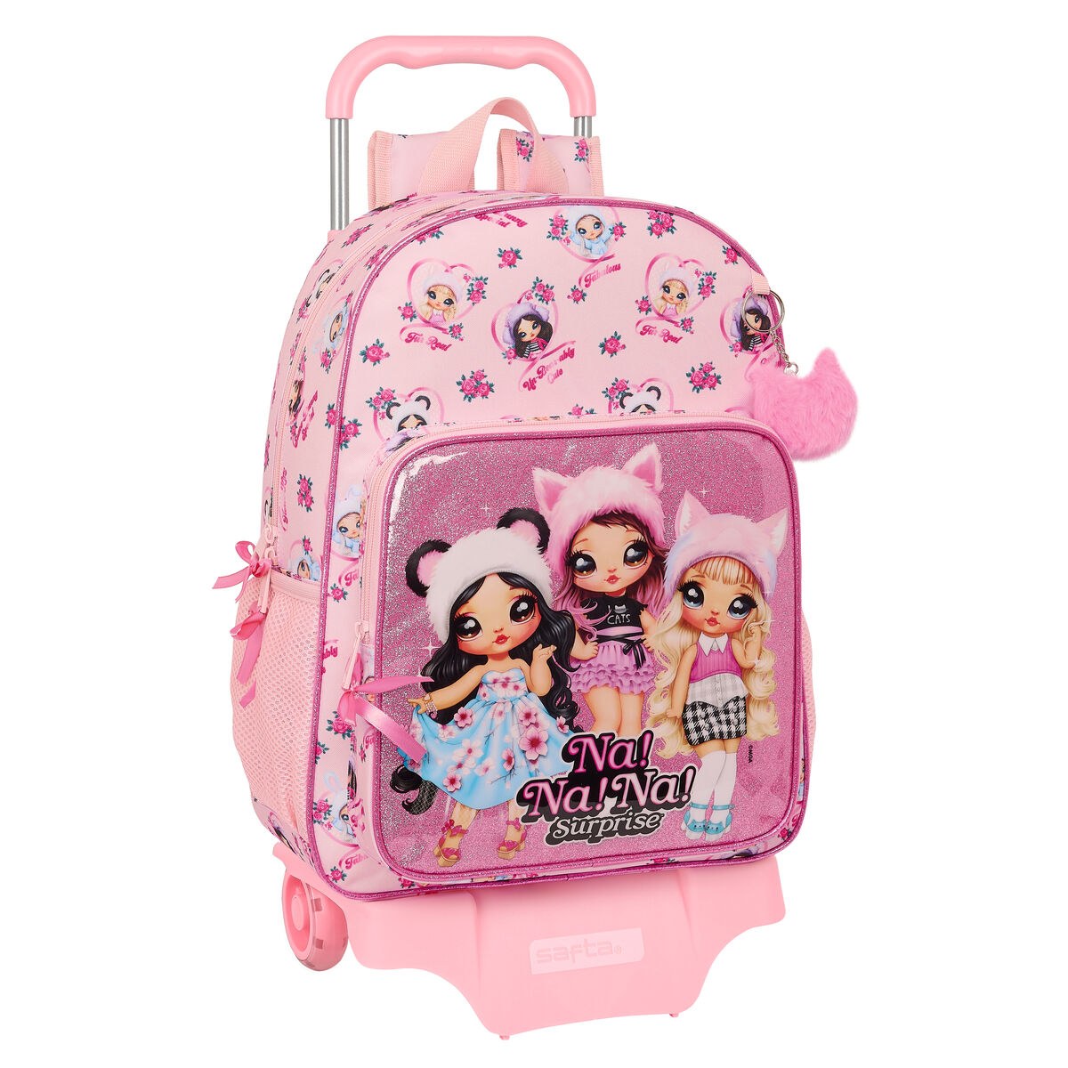 Школьный рюкзак с колесиками Fabulous Розовый 33 x 42 x 14 cm