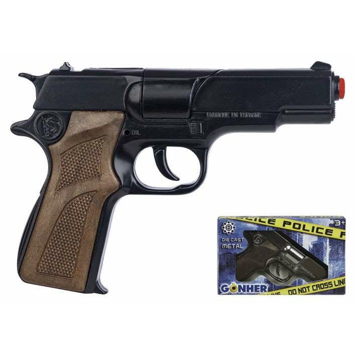 Cap Gun Police Officer Black