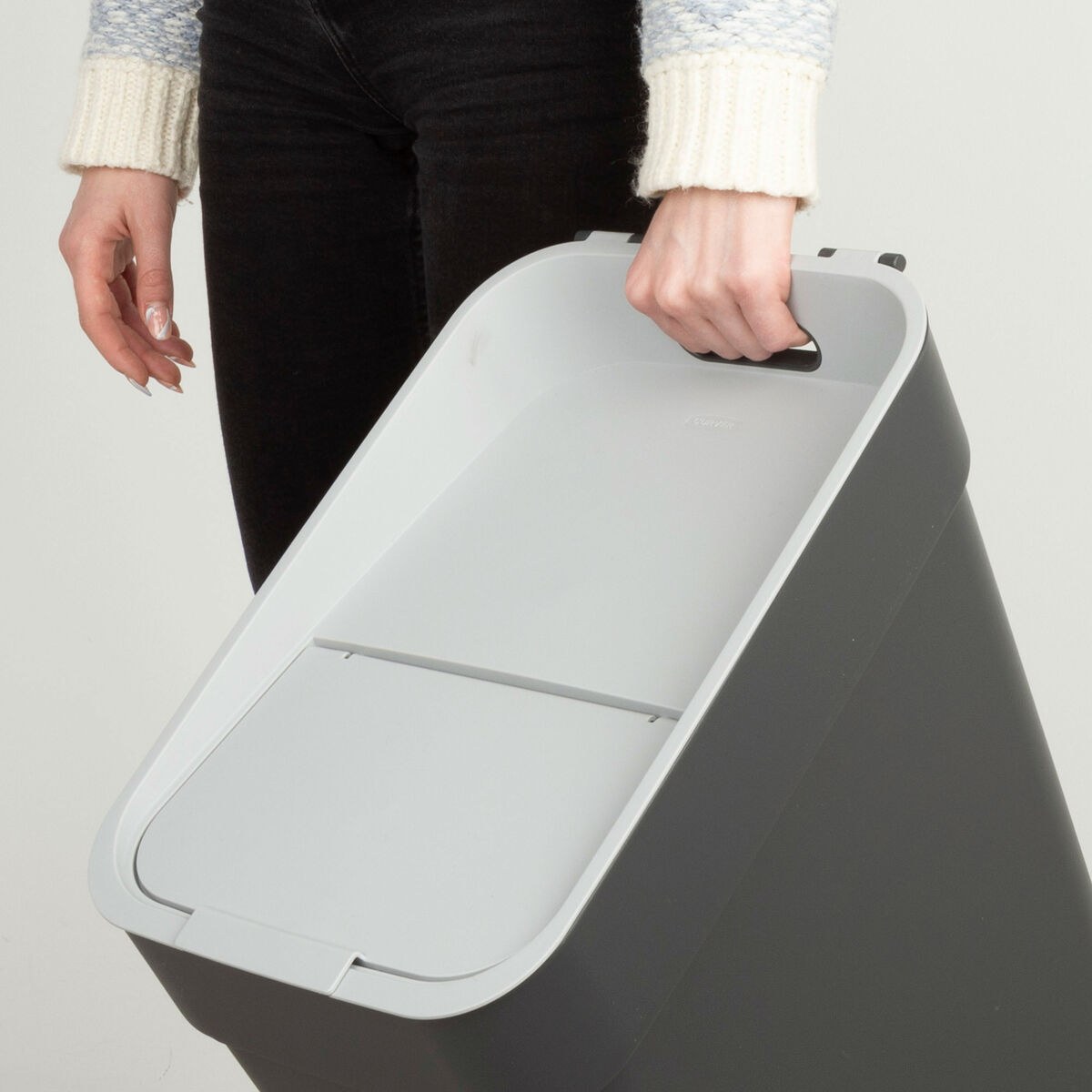 Waste bin Grey Plastic 30 L (6 Units)