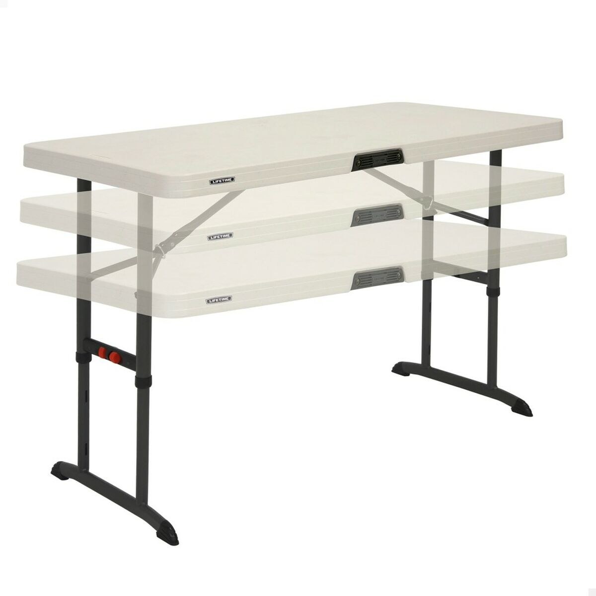 Складной стол Кремовый 122 x 86 x 61 cm Сталь Пластик