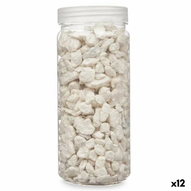 Декоративные камни Белый 10 - 20 mm 700 g 6,2 x 15,3 x 6,2 cm 6,5 x 15,8 x 6,5 cm (12 штук)