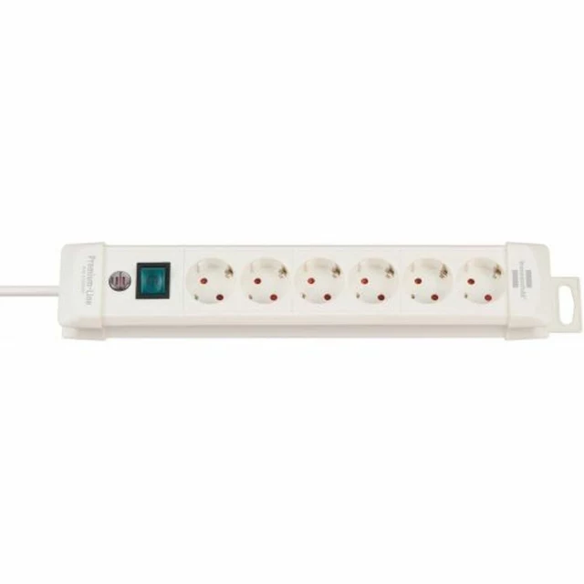 Сетевой фильтр 6 Tomas с выключателем Premium-Line 3600 W (3 m)
