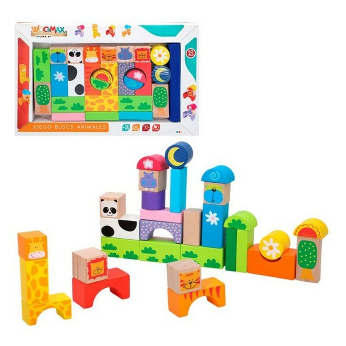 Building Blocks Game animals 32 Pieces (32 pcs)