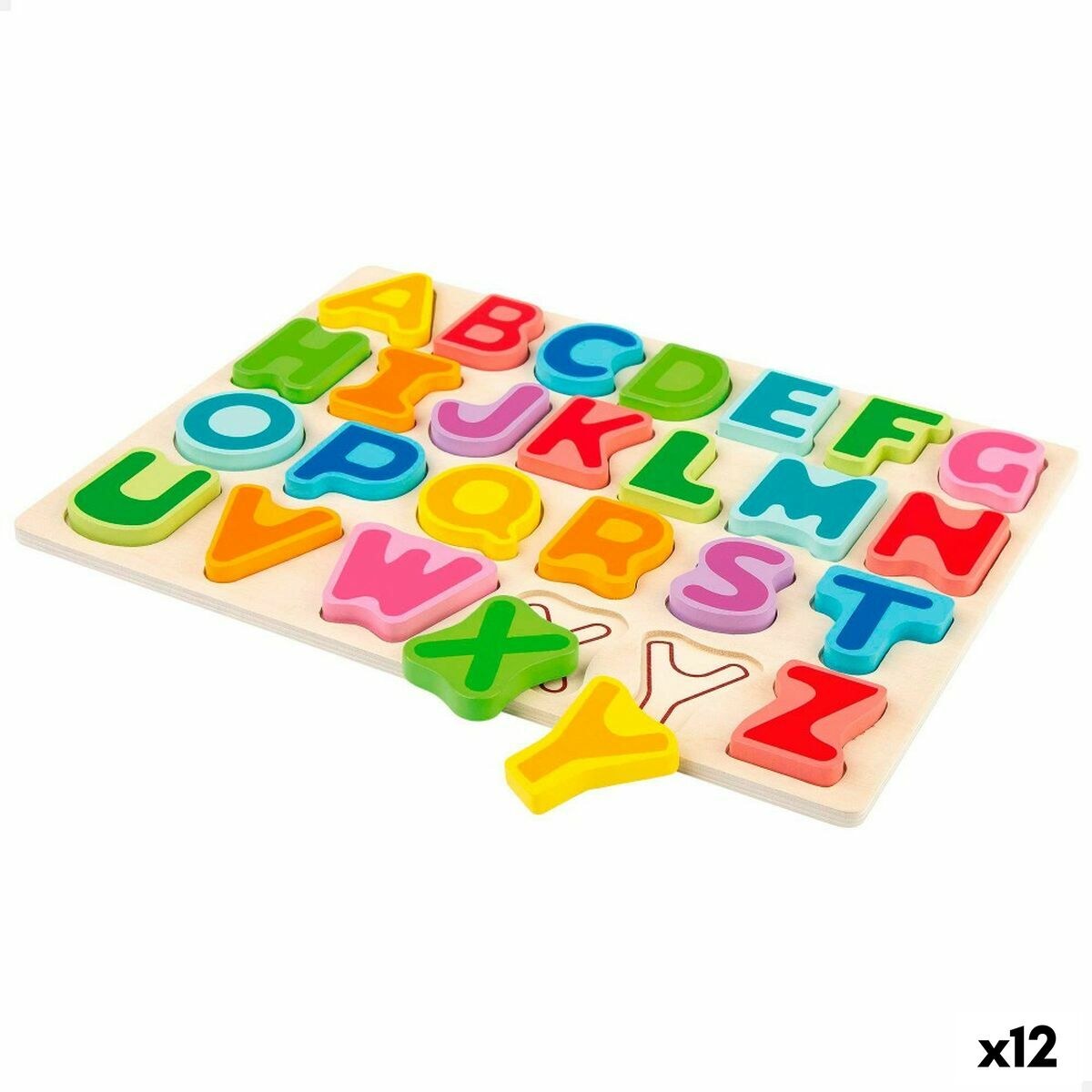 Child's Wooden Puzzle + 2 Years 27 Pieces (12 Units)