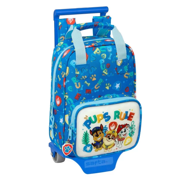 Школьный рюкзак с колесиками Pups rule Синий 20 x 28 x 8 cm