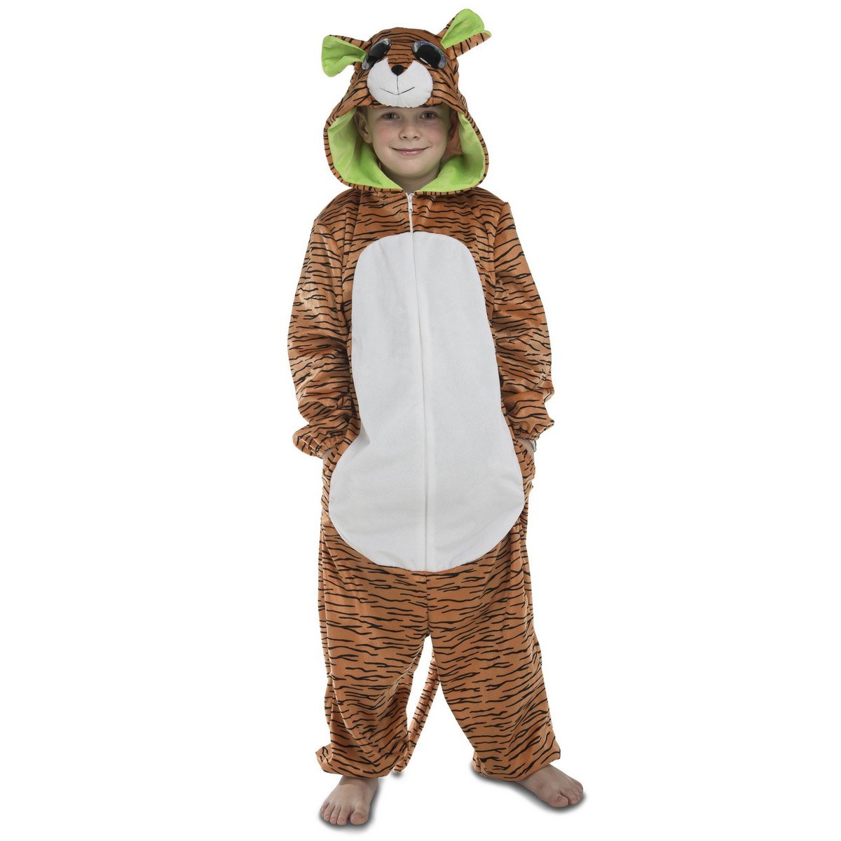 Costume for Children Big Eyes Tiger 10-12 Years White
