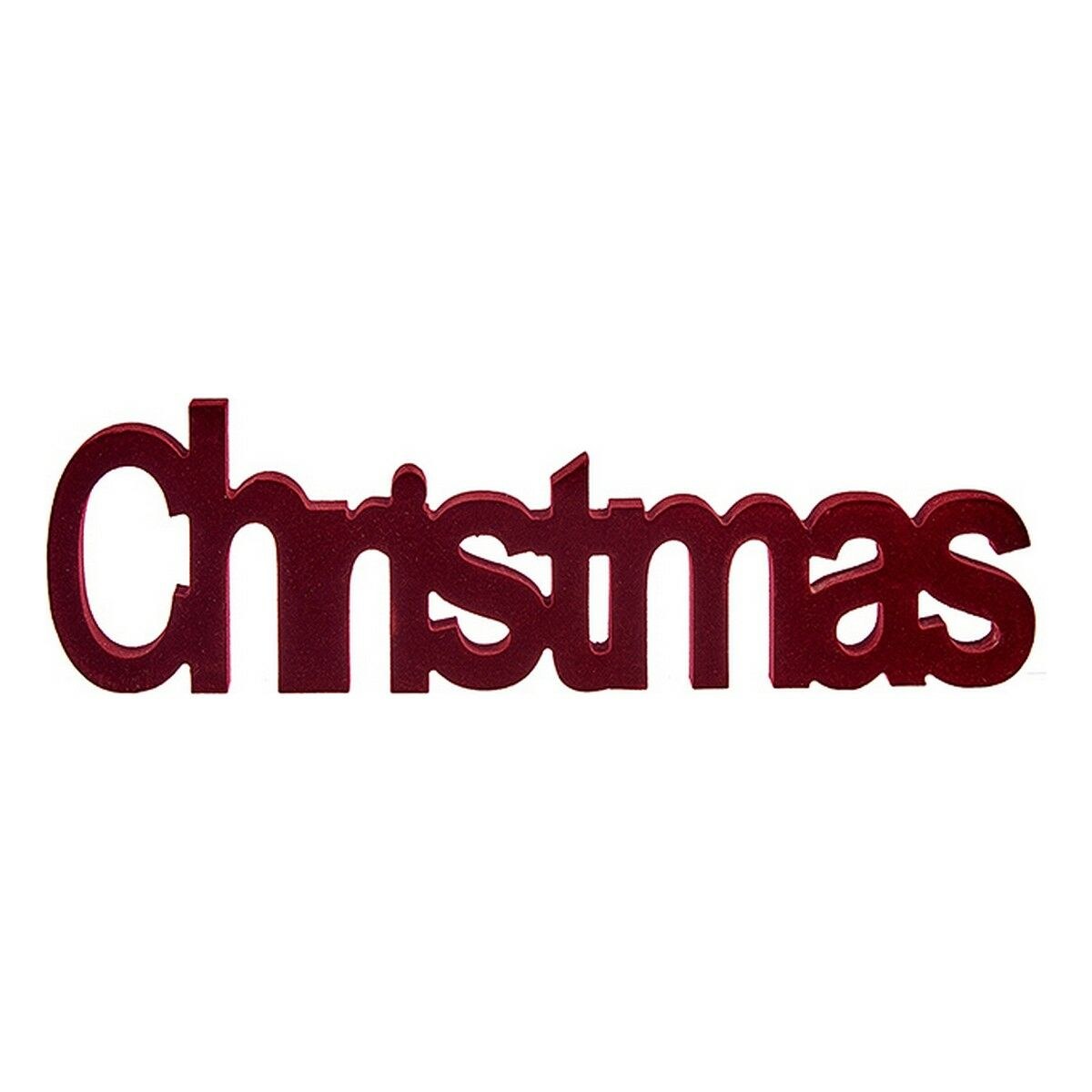 Decorative Figure Christmas Red 11 x 2,5 x 36,5 cm