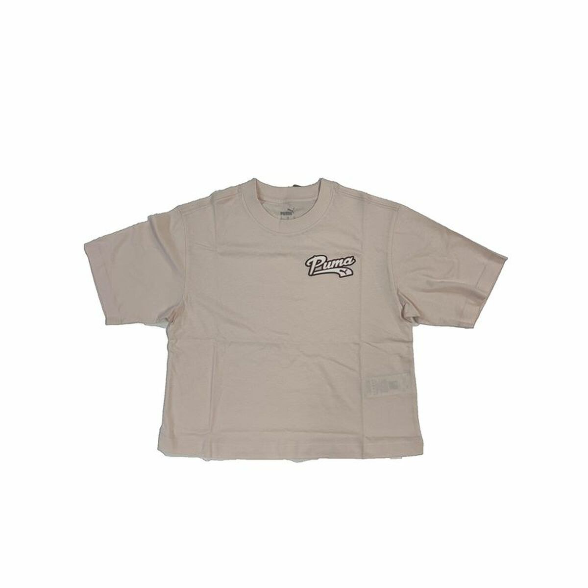 Women’s Short Sleeve T-Shirt Script Beige