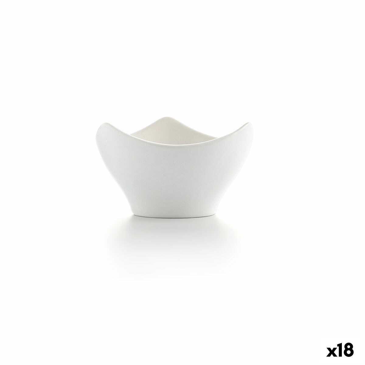 Bowl Alaska Mini 9 x 5,6 x 4,3 cm Ceramic White (18 Units)