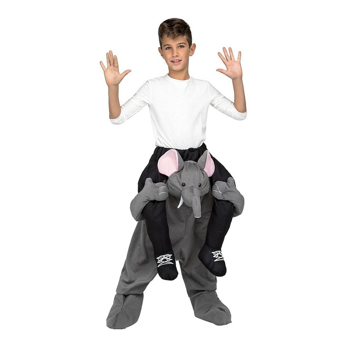Costume for Children Elephant One size Grey