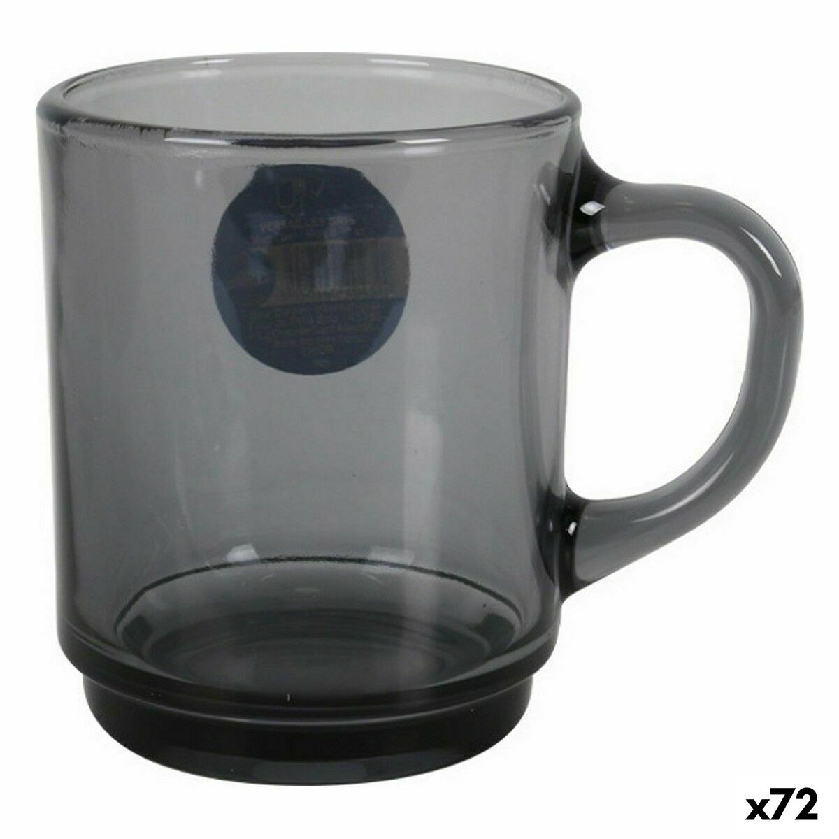 Cup Versailles Stackable Grey 260 ml (72 Units)