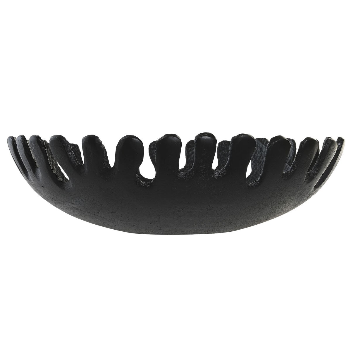 Centerpiece Black Golden Aluminium 32 x 32 x 9 cm (2 Units)