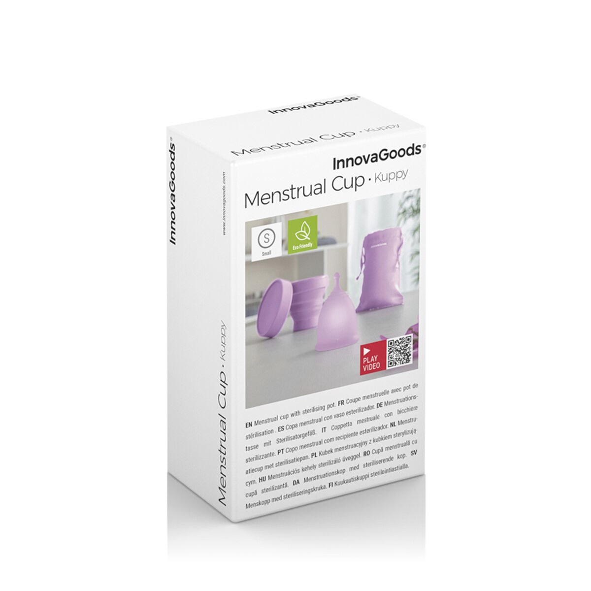 Pack of 2 Menstrual Cups with Accessories Kuppy (Size S 20 ml and Size L 25 ml)